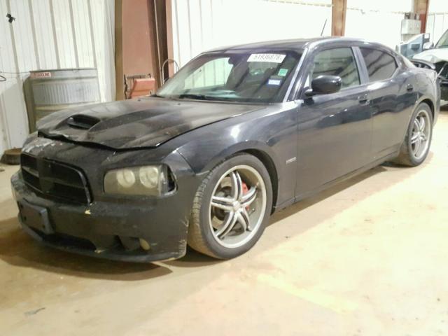 2B3LA73W78H281905 - 2008 DODGE CHARGER SR BLACK photo 2