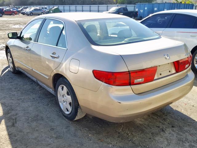 1HGCM56415A078945 - 2005 HONDA ACCORD LX GOLD photo 3