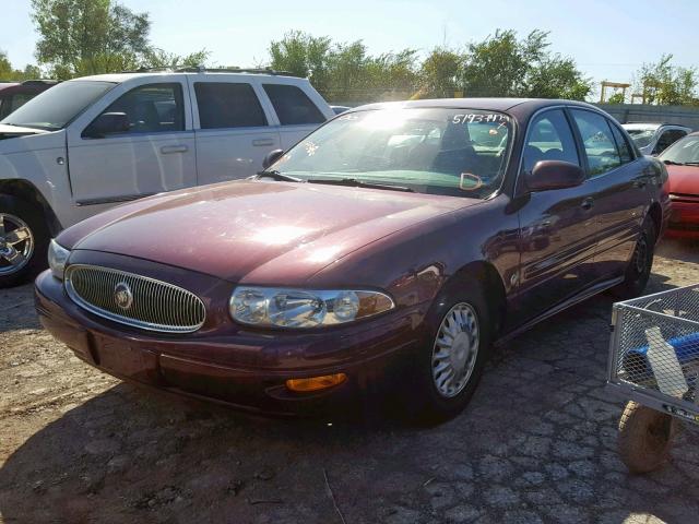 1G4HP52K334144886 - 2003 BUICK LESABRE CU BURGUNDY photo 2