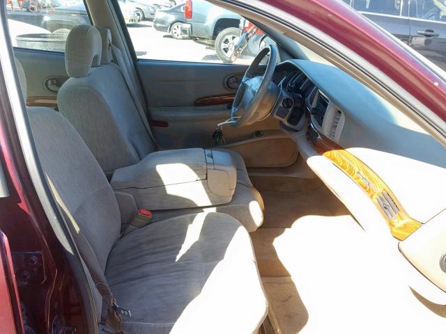 1G4HP52K334144886 - 2003 BUICK LESABRE CU BURGUNDY photo 5