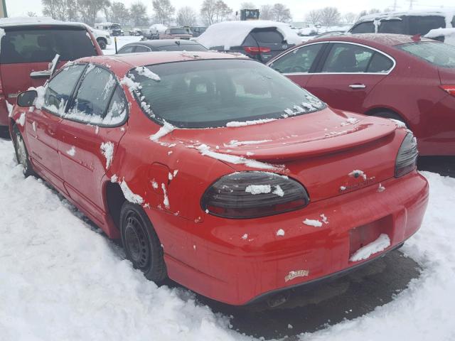 1G2WP52K52F200135 - 2002 PONTIAC GRAND PRIX RED photo 3