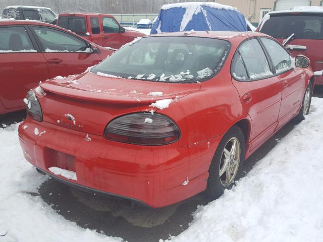 1G2WP52K52F200135 - 2002 PONTIAC GRAND PRIX RED photo 4