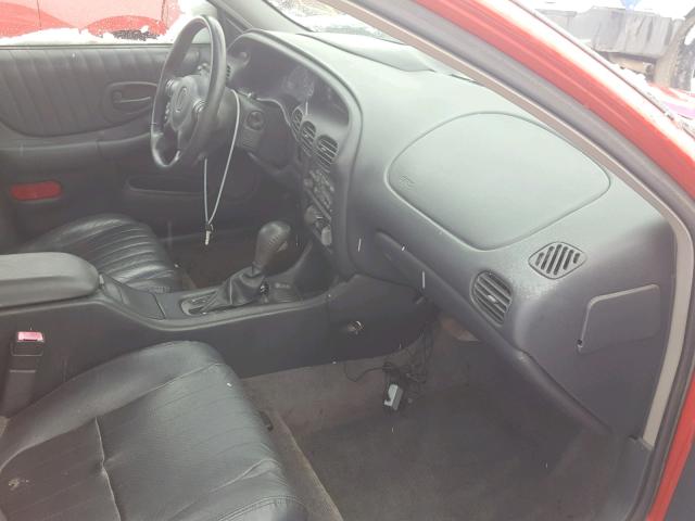 1G2WP52K52F200135 - 2002 PONTIAC GRAND PRIX RED photo 5