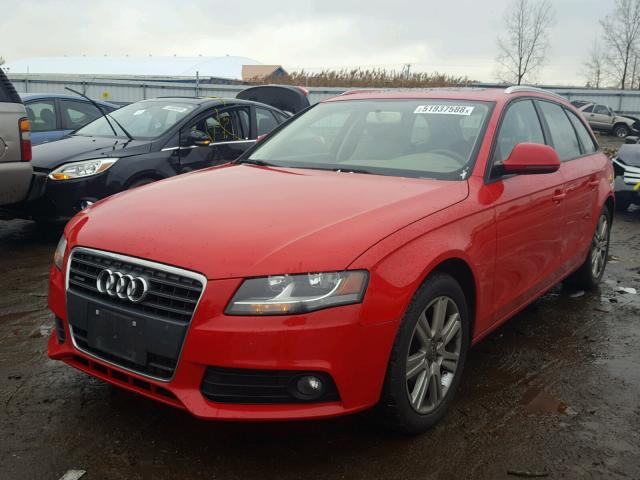 WAUVF78K69A224512 - 2009 AUDI A4 2.0T AV RED photo 2