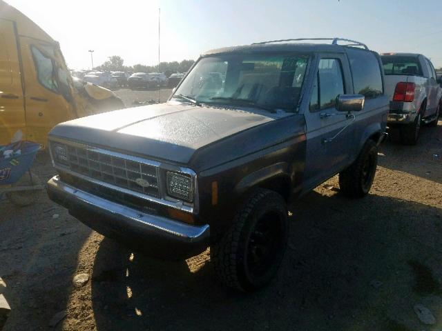 1FMCU14T0GUB60485 - 1986 FORD BRONCO II GRAY photo 2