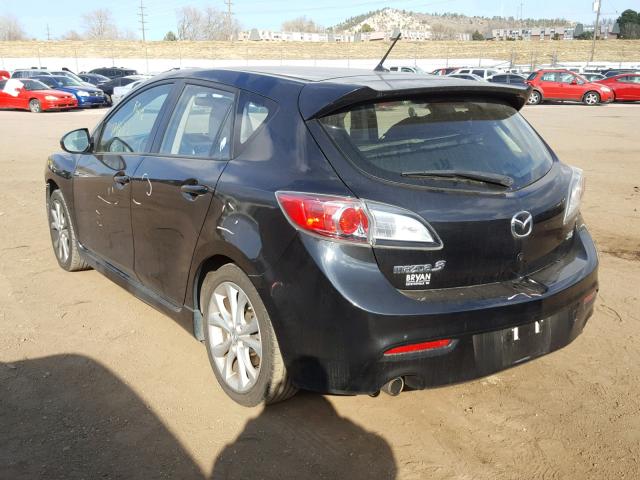 JM1BL1H65A1246892 - 2010 MAZDA 3 S BLACK photo 3