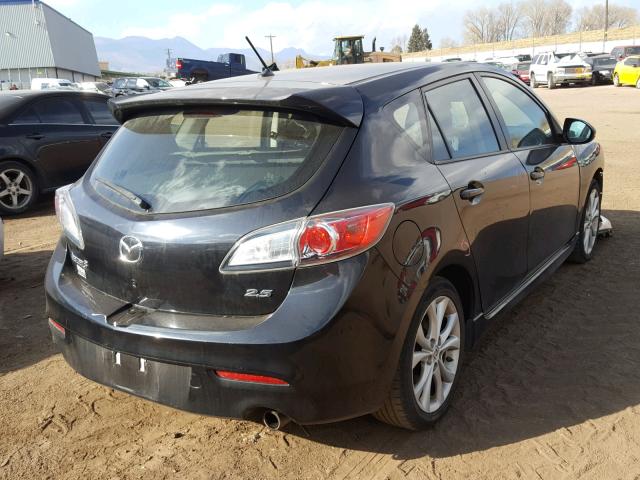 JM1BL1H65A1246892 - 2010 MAZDA 3 S BLACK photo 4