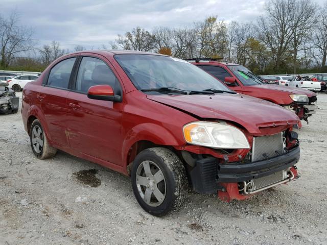 KL1TD5DE2AB046401 - 2010 CHEVROLET AVEO LS RED photo 1
