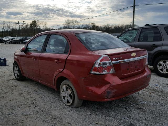 KL1TD5DE2AB046401 - 2010 CHEVROLET AVEO LS RED photo 3