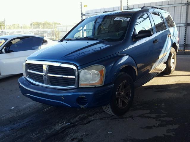 1D4HD48K56F147766 - 2006 DODGE DURANGO SL BLUE photo 2