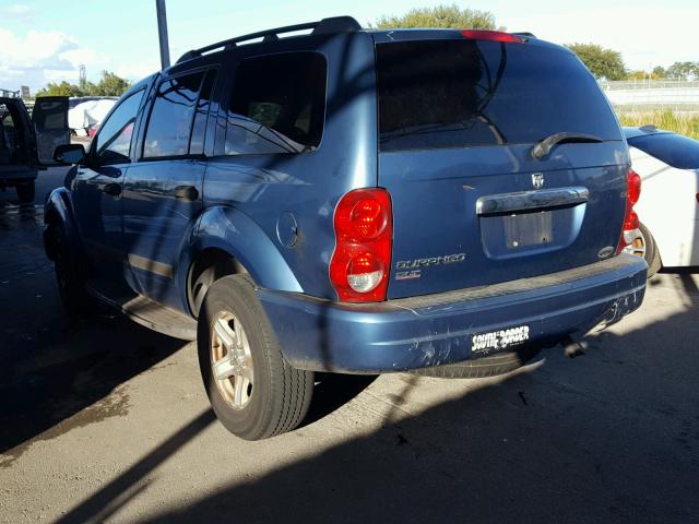 1D4HD48K56F147766 - 2006 DODGE DURANGO SL BLUE photo 3