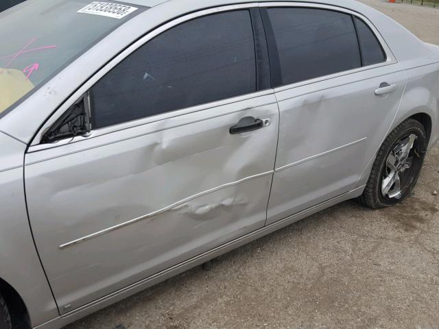 1G1ZH57B09F120212 - 2009 CHEVROLET MALIBU 1LT SILVER photo 9