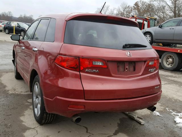 5J8TB18268A016696 - 2008 ACURA RDX BURGUNDY photo 3