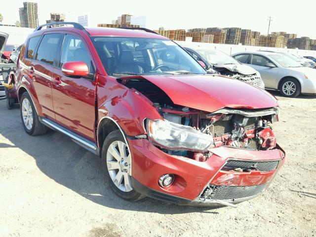 JA4AS3AW3AZ007535 - 2010 MITSUBISHI OUTLANDER RED photo 1