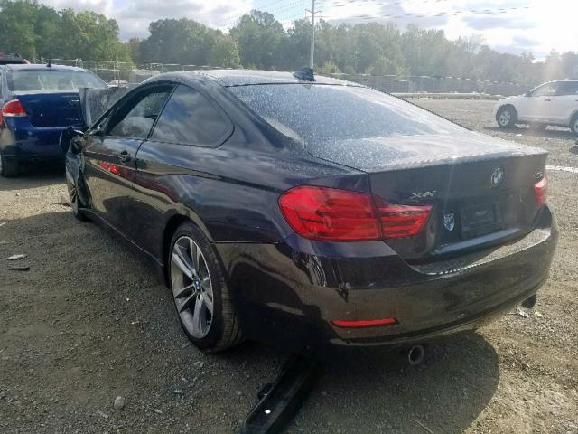 WBA3R5C58EK187634 - 2014 BMW 435 XI BLACK photo 3