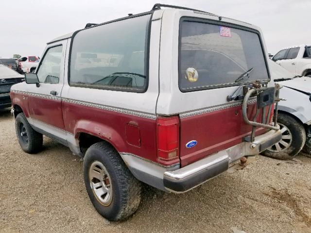 1FMCU14T6KUC57862 - 1989 FORD BRONCO II TWO TONE photo 3