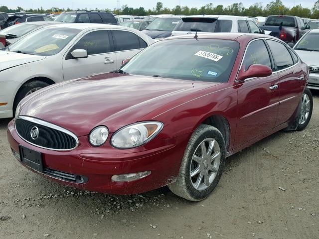 2G4WE567651291530 - 2005 BUICK LACROSSE C BURGUNDY photo 2