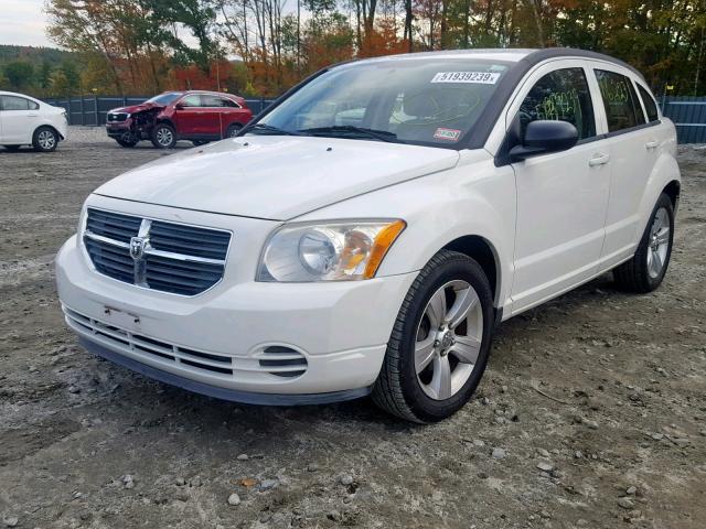 1B3CB4HA0AD559152 - 2010 DODGE CALIBER SX WHITE photo 2