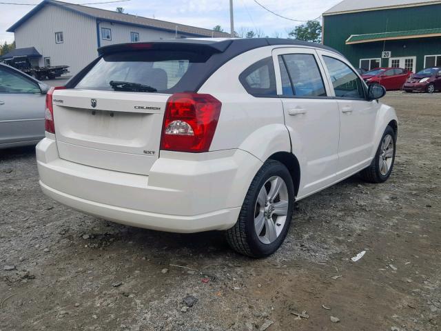 1B3CB4HA0AD559152 - 2010 DODGE CALIBER SX WHITE photo 4