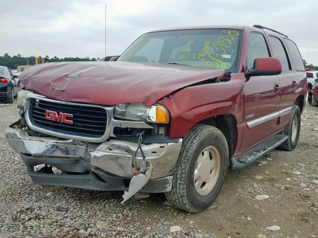 1GKEC13Z13R156176 - 2003 GMC YUKON MAROON photo 2