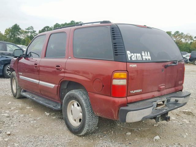 1GKEC13Z13R156176 - 2003 GMC YUKON MAROON photo 3