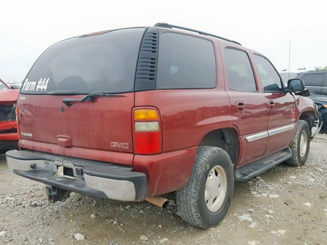 1GKEC13Z13R156176 - 2003 GMC YUKON MAROON photo 4