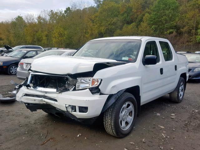 5FPYK16249B102676 - 2009 HONDA RIDGELINE WHITE photo 2