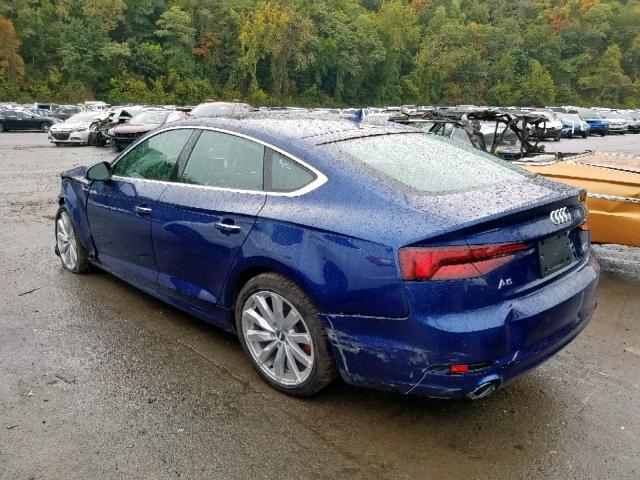 WAUBNCF50JA076003 - 2018 AUDI A5 PREMIUM BLUE photo 3