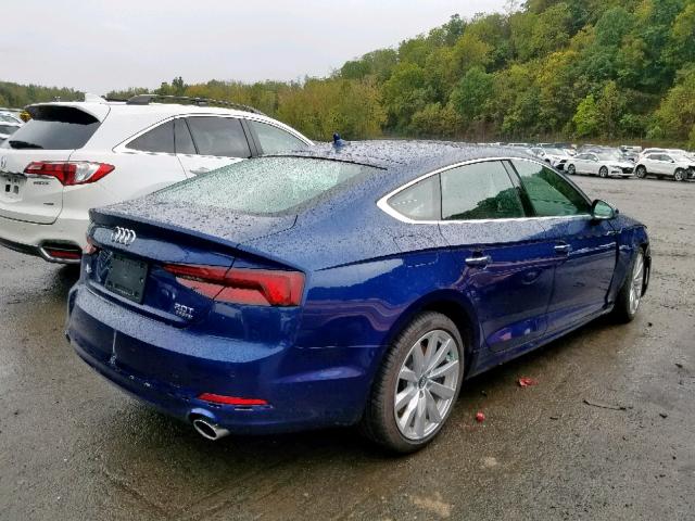 WAUBNCF50JA076003 - 2018 AUDI A5 PREMIUM BLUE photo 4