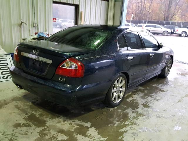 JNKBF01A72M002949 - 2002 INFINITI Q45 BLUE photo 4