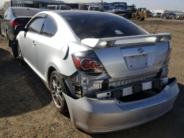 JTKDE167X80265591 - 2008 TOYOTA SCION TC 银色 照片 3