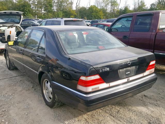 WDBGA51G4XA418519 - 1999 MERCEDES-BENZ S 500 BLACK photo 3