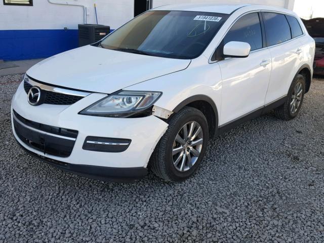 JM3TB38A680130275 - 2008 MAZDA CX-9 WHITE photo 2