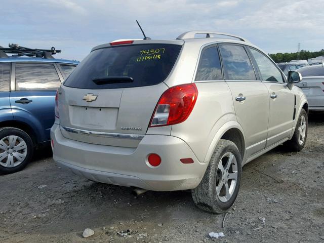 3GNAL3EK8ES526486 - 2014 CHEVROLET CAPTIVA LT TAN photo 4