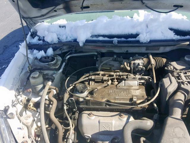 JA3AJ26E54U039874 - 2004 MITSUBISHI LANCER ES WHITE photo 7