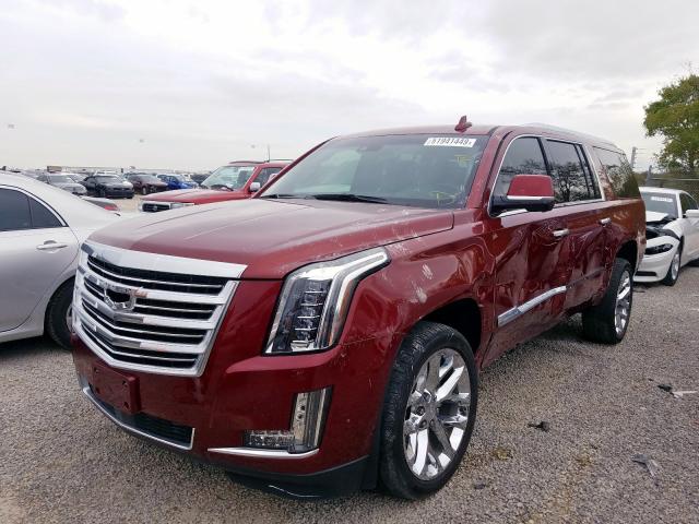 1GYS4KKJ7JR184536 - 2018 CADILLAC ESCALADE E RED photo 2