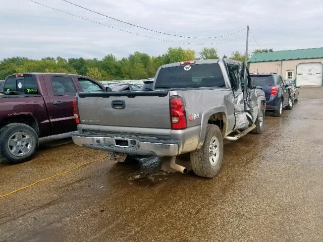 1GCEK19ZX6Z260837 - 2006 CHEVROLET SILVERADO GRAY photo 4