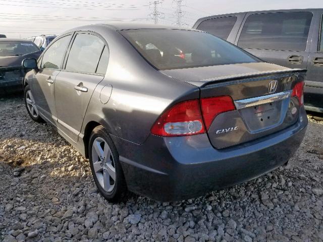 2HGFA1F67AH540355 - 2010 HONDA CIVIC LX-S Сірий фото 3