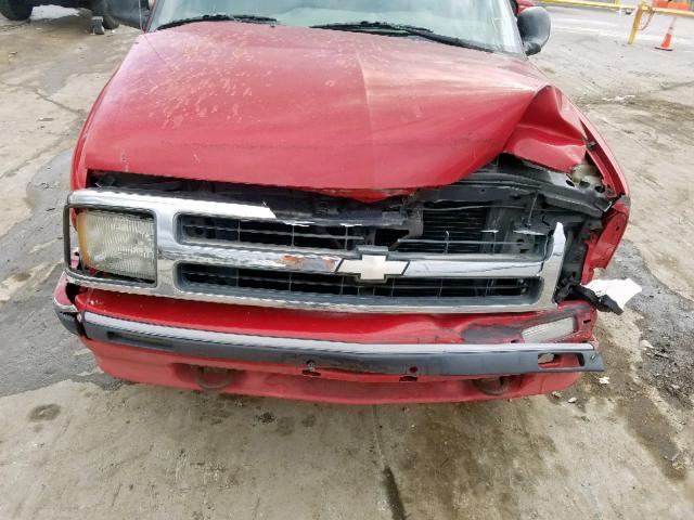 1GNDT13W2T2110515 - 1996 CHEVROLET BLAZER RED photo 7