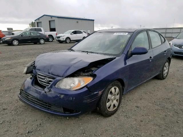 KMHDU46D67U068714 - 2007 HYUNDAI ELANTRA PURPLE photo 2