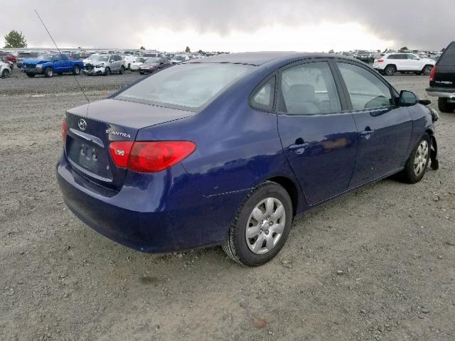 KMHDU46D67U068714 - 2007 HYUNDAI ELANTRA PURPLE photo 4