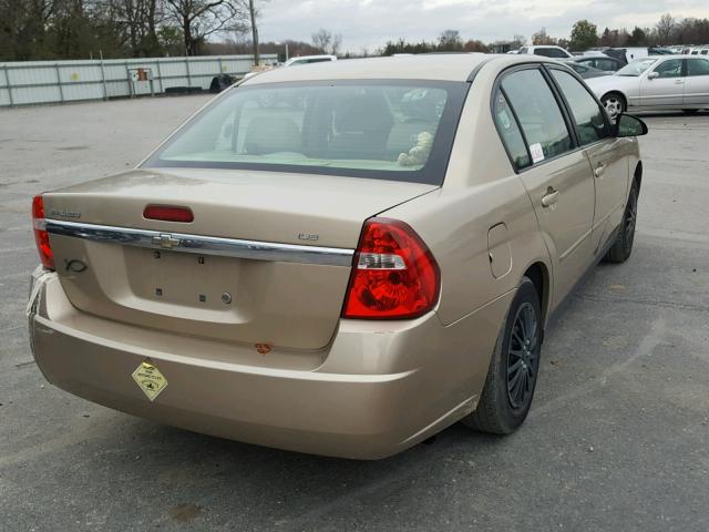 1G1ZS58F37F308500 - 2007 CHEVROLET MALIBU LS 棕色 照片 4