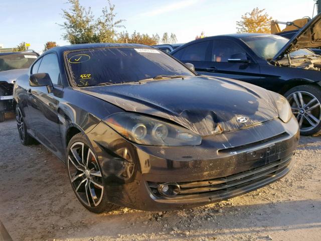 KMHHM65D27U248786 - 2007 HYUNDAI TIBURON GS BLACK photo 1