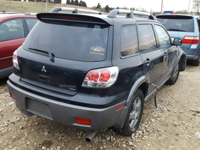 JA4LZ41G73U030013 - 2003 MITSUBISHI OUTLANDER BLACK photo 4