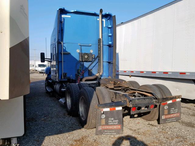 1XKYD49X4FJ435013 - 2015 KENWORTH CONSTRUCTI BLUE photo 3