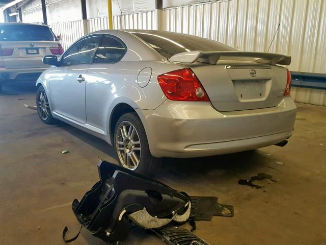 JTKDE177270177163 - 2007 TOYOTA SCION TC 银色 照片 3