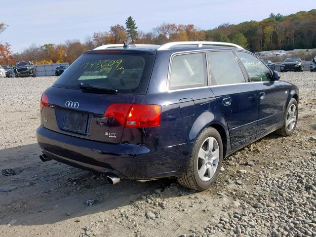 WAUKF78E46A132730 - 2006 AUDI A4 2.0T AV BLUE photo 4