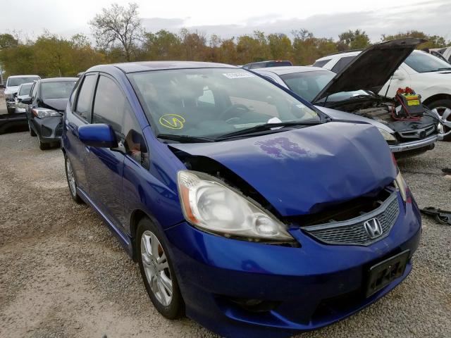 JHMGE88409S044599 - 2009 HONDA FIT SPORT BLUE photo 1