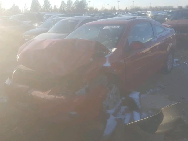 1G1AL15F777368670 - 2007 CHEVROLET COBALT LT RED photo 2