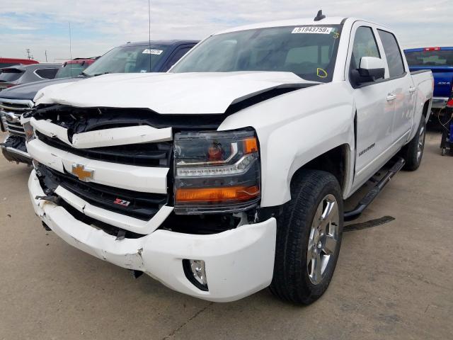 3GCUKREC7HG195234 - 2017 CHEVROLET SILVERADO WHITE photo 2